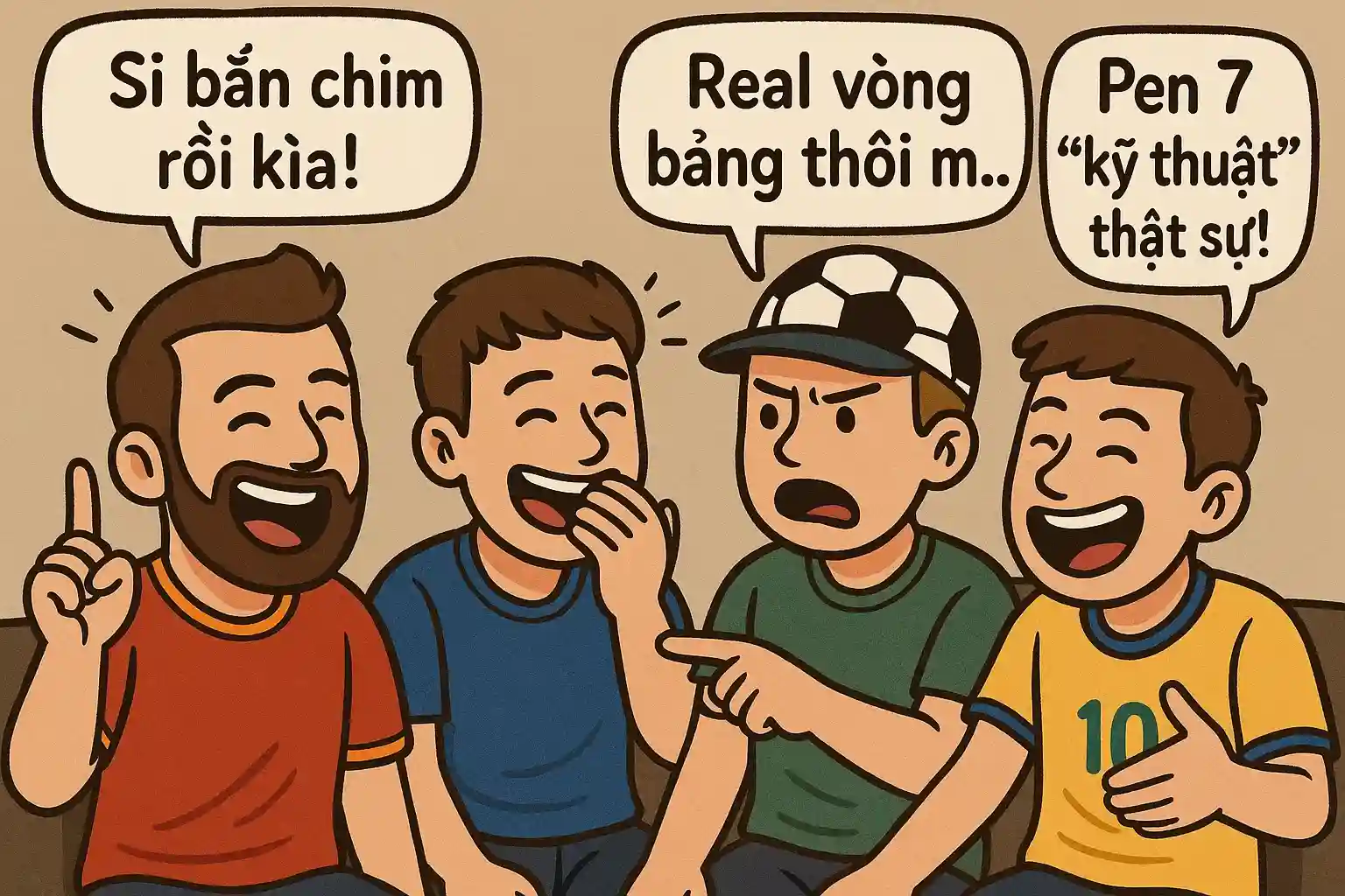 Cộng đồng fan bóng đá hài hước cùng bình luận “cà khịa” cực chất.